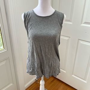 Aerie gray open-backed tank top, medium